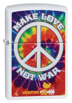 Зажигалка White Matte Woodstock® ZIPPO 49013