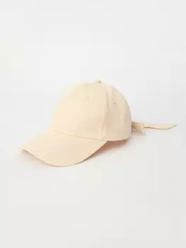 Бейсболка из хлопка с бантом сзади
