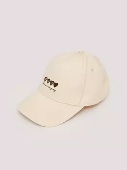 Бейсболка из хлопка с полукруглым козырьком