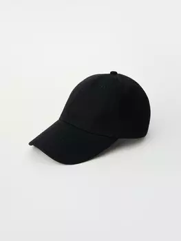 Бейсболка из хлопка с полукруглым козырьком