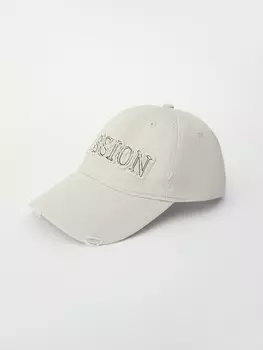 Бейсболка из хлопка с полукруглым козырьком