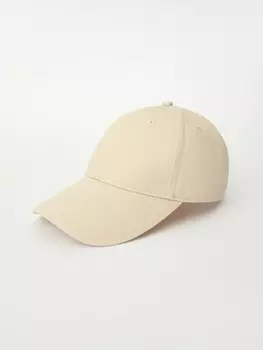 Бейсболка из хлопка с полукруглым козырьком