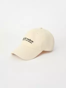 Бейсболка из хлопка с полукруглым козырьком