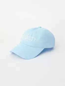 Бейсболка из хлопка с полукруглым козырьком