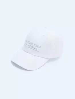 Бейсболка из хлопка с полукруглым козырьком