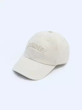 Бейсболка из хлопка с полукруглым козырьком