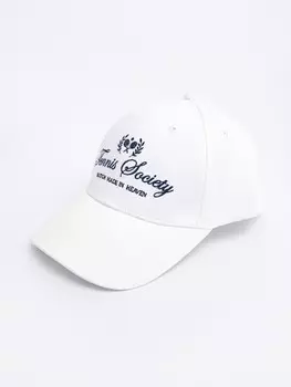 Бейсболка из хлопка с полукруглым козырьком