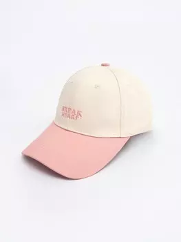 Бейсболка из хлопка с полукруглым козырьком