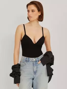 Бельевая майка-топ с чашками