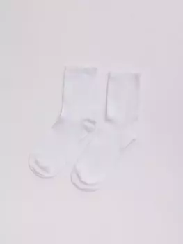 Белые хлопковые носки