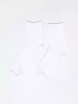 Белые хлопковые носки