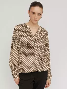 Блузка из вискозы на резинке с узором