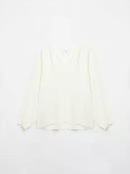 Блузка из вискозы с длинным рукавом