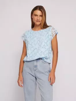 Блузка на резинке с цветочным узором