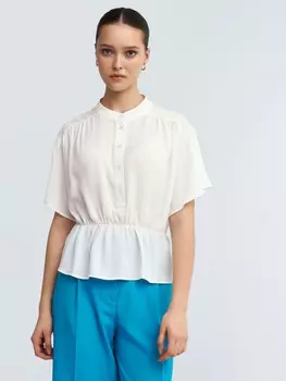 Блузка с баской на резинке