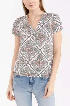 Блузка с короткими рукавами