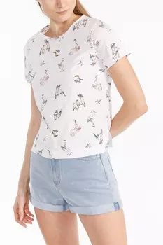 Блузка с короткими рукавами