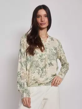 Блузка с растительным принтом