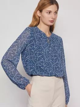 Блузка с растительным принтом
