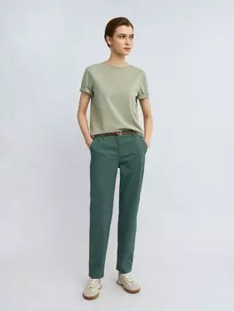 Брюки-чинос из хлопка с ремешком