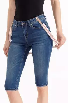 Брюки джинсовые короткие