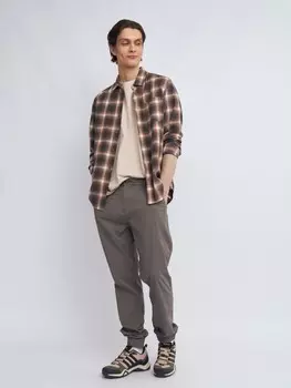 Брюки-джоггеры из хлопка на кулиске