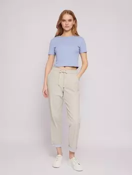 Брюки-джоггеры из хлопка на резинке