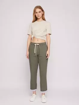 Брюки-джоггеры из хлопка на резинке