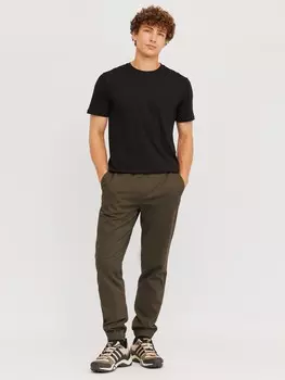 Брюки-джоггеры из хлопка на резинке