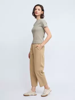 Брюки-джоггеры из хлопка на резинке