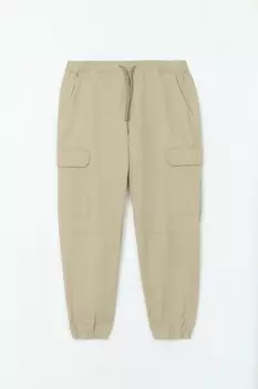 Брюки-джоггеры из хлопка с карманами карго