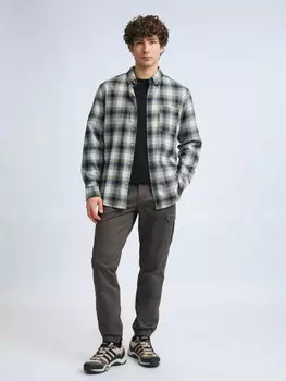 Брюки джоггеры из хлопка с карманами карго