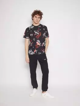 Брюки-джоггеры из твила