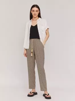 Брюки-джоггеры из вискозы на резинке