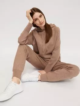 Брюки-джоггеры из вязаного трикотажа на резинке