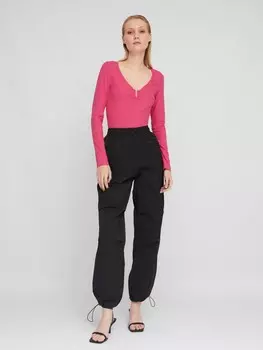 Брюки-джоггеры на кулиске из хлопка и нейлона