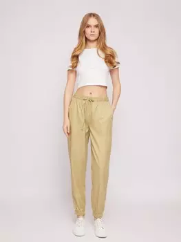 Брюки-джоггеры на резинке со средней талией