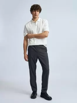 Брюки-джоггеры с поясом на резинке и стрелками