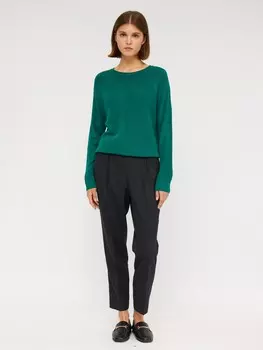 Брюки-джоггеры в клетку на резинке со стрелками