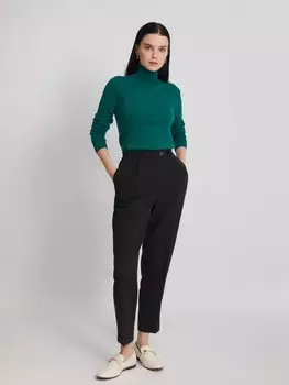 Брюки фасона Carrot на резинке