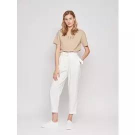 Брюки фасона Carrot с поясом