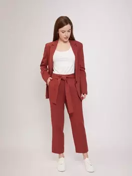 Брюки из хлопка и льна