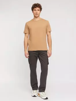 Брюки из хлопка с карманами карго и ремнём