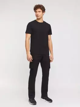 Брюки из хлопка с карманами карго и ремнём