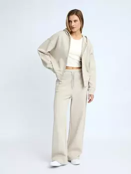 Брюки прямого фасона из хлопка на резинке