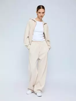 Брюки прямого фасона на резинке