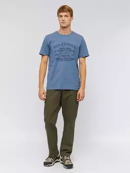 Брюки прямого фасона Regular с карманами карго