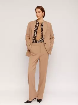 Брюки прямого фасона со средней посадкой