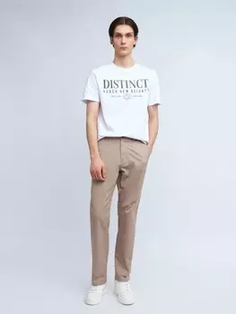 Брюки прямого силуэта из хлопка