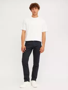 Брюки силуэта Slim из хлопка